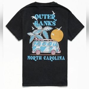 Pacsun Outer Banks North Carolina graphic shirt black in size M/L